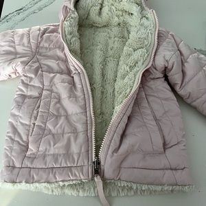 The North Face pale pink reversible jacket